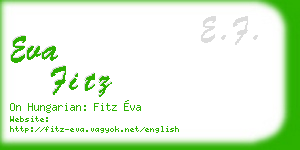eva fitz business card